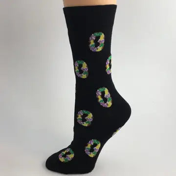 Black King Cake Socks