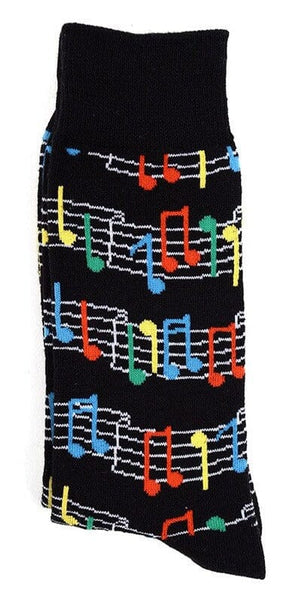 Men's Rainbow Music Sheet Socks