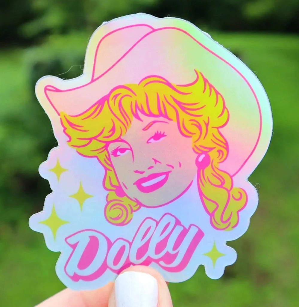 Dolly Parton Holographic Sticker