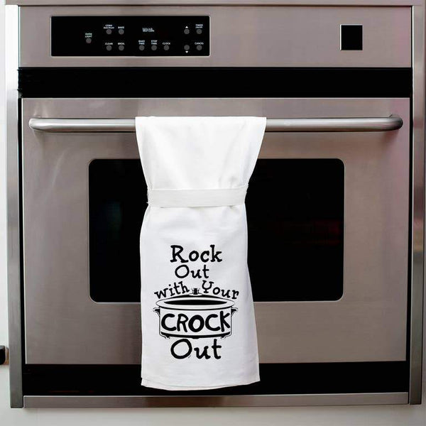 Rock Out With Your Crock Out Kitchen Towel