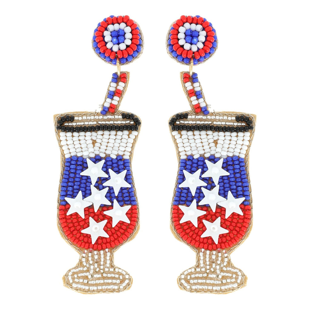 Patriotic Cocktail Earrings