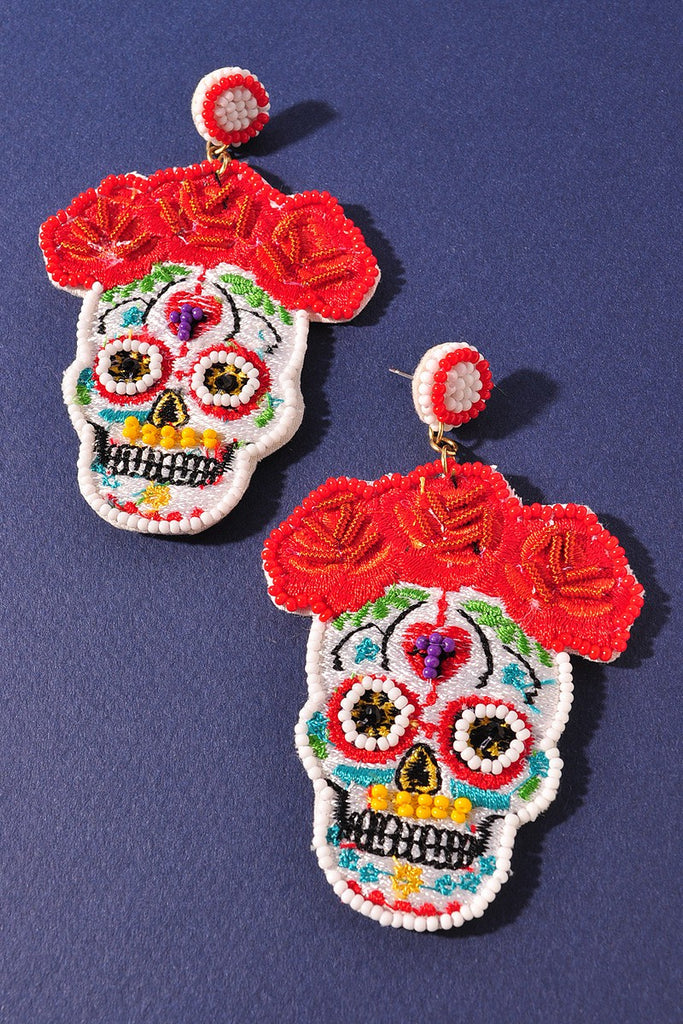 Colorful Skull Earrings