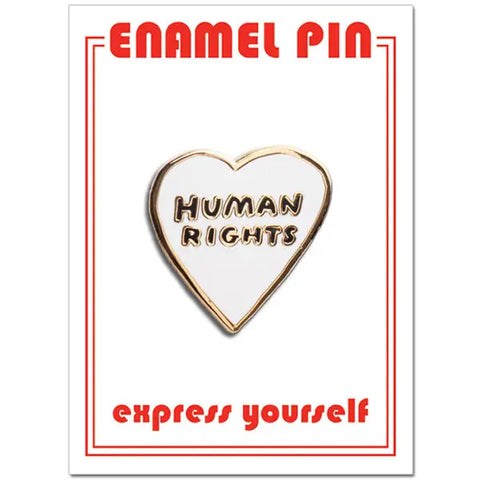 Human Rights Heart Enamel Pin