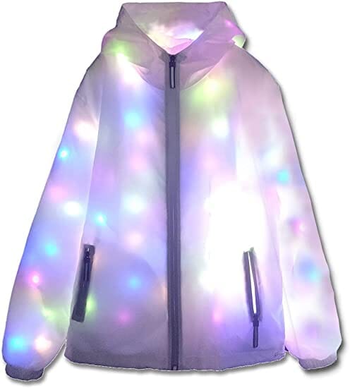 LED Light Up Windbreaker Jacket