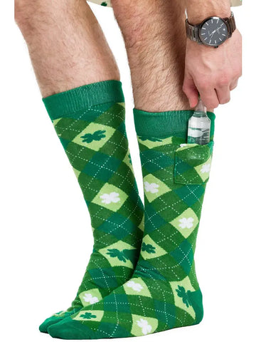 Men's St. Patrick's Day Hidden Pocket Socks