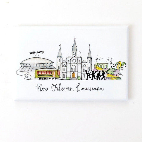 New Orleans, Louisiana Skyline Magnet