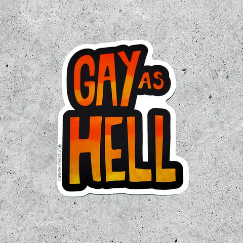Gay as Hell Sticker