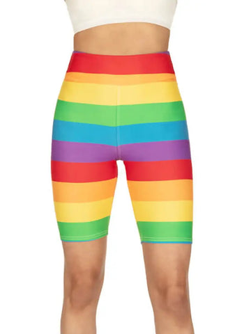 Women's Rainbow Bike Shorts