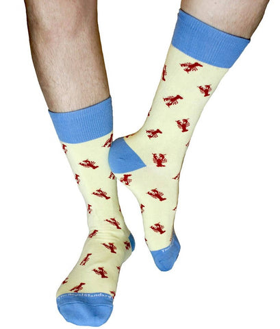 Men's Crawfish Socks - Yellow