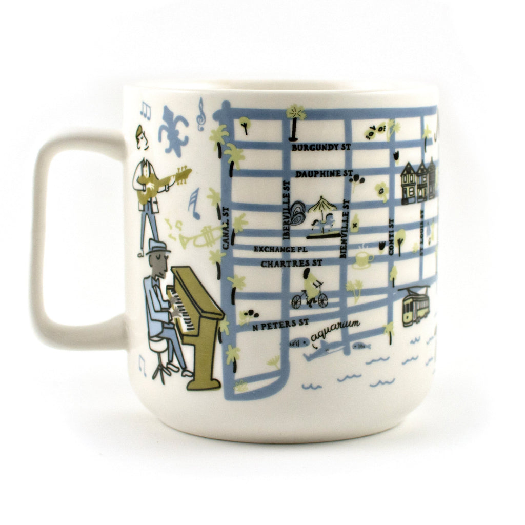 French Quarter Map Coffee Mug