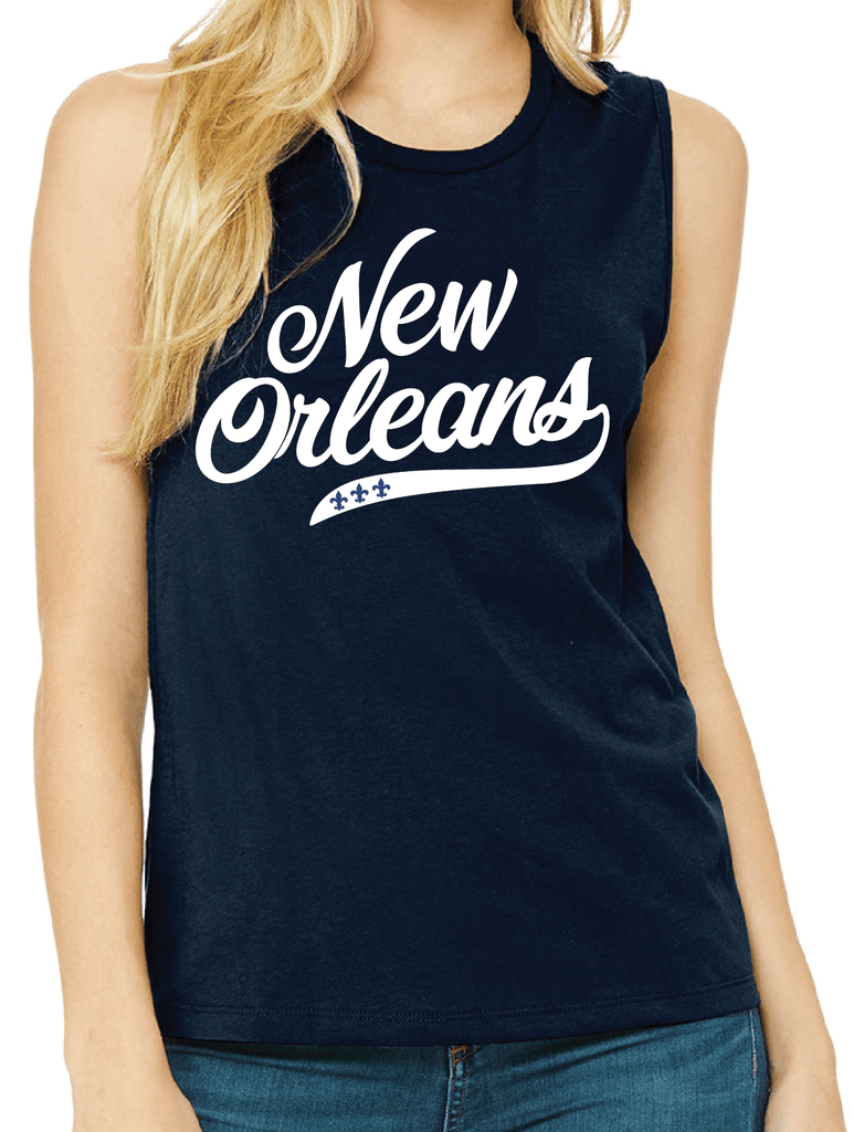 Team New Orleans Ladies' Jersey Muscle Tank