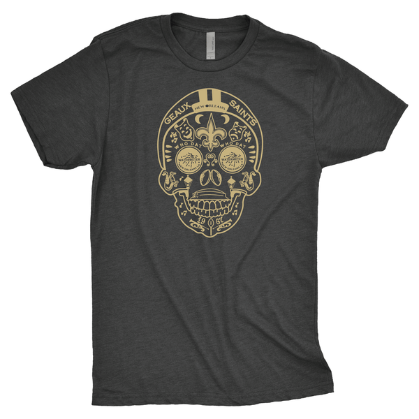 New Orleans Saints Skull T-Shirt