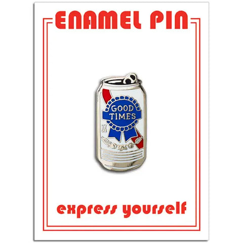 Good Times Beer Can Enamel Pin