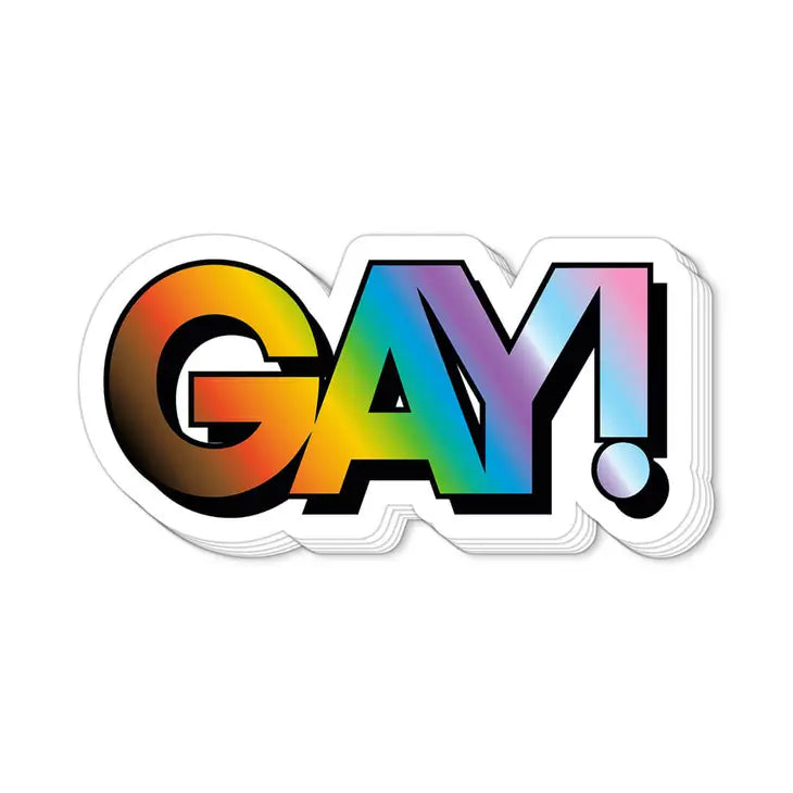 GAY! Pride Stickers