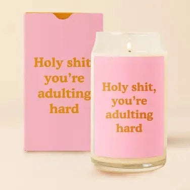 Holy Shit, Adulting So Hard Candle