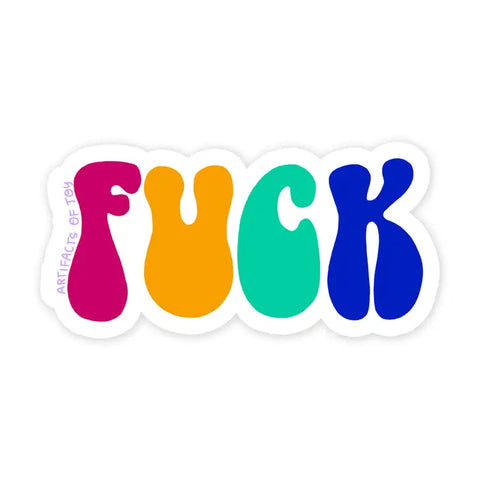 Fuck Colorful Sticker