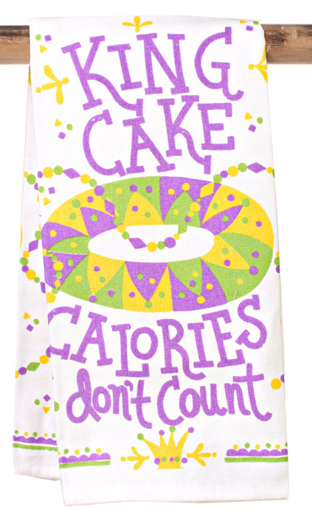 King Cake Calories Don’t Count Towel