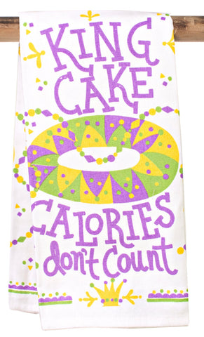 King Cake Calories Don’t Count Towel