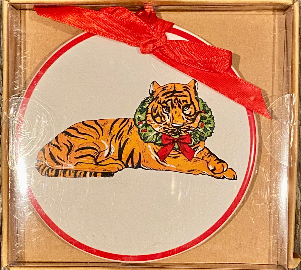 Christmas Tiger Ornament