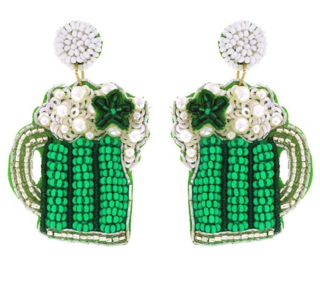 St. Patrick’s Day Beer Earrings