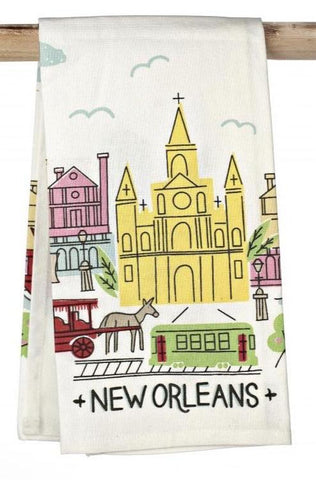 Colorful French Quarter Towel