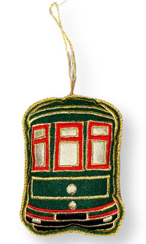 St. Charles Streetcar Christmas Ornament