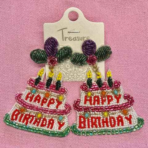 Happy Birthday Earrings 2
