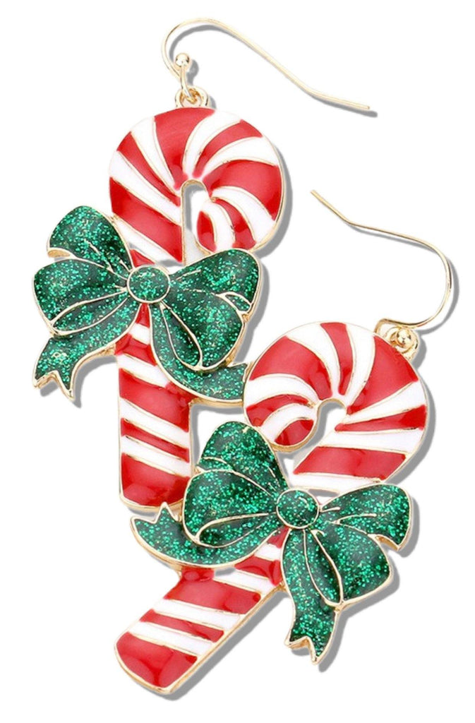 Holiday Candy Cane Earrings