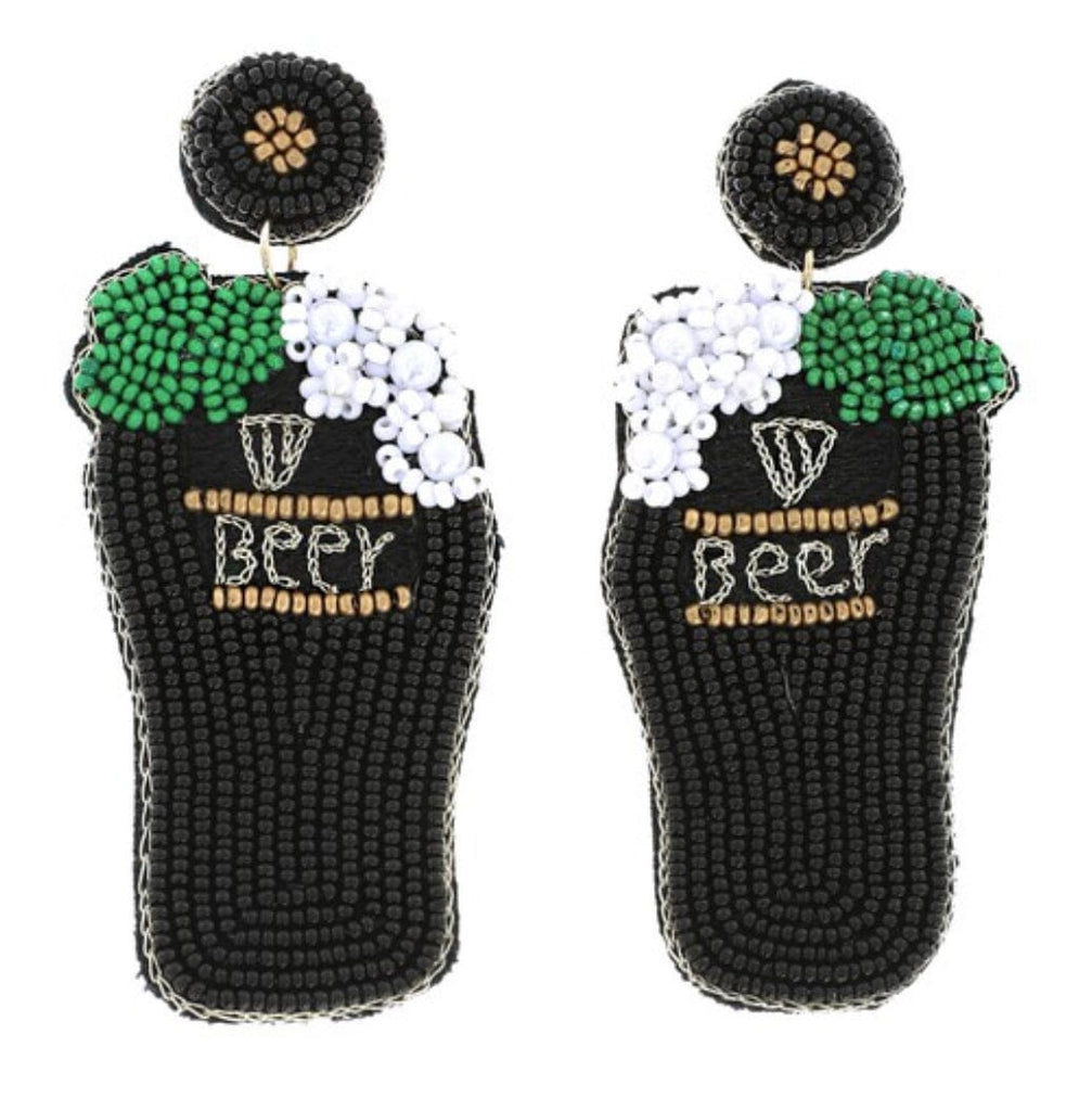 St. Patrick’s Day Dark Beer Earrings