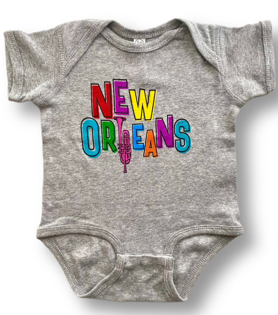 Colorful New Orleans Baby Onesie
