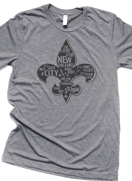 New Orleans - Our love runs deep t-shirt